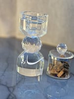 مبخره بالاسم وحامل عود كريستال