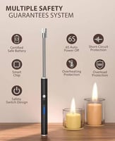 ولاعه الكترونيه قابله للشحن ولاعة شموع