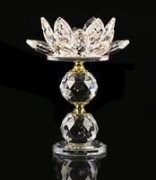 مبخره كريستال وحامل عود وصينيه