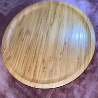 صينيه خشبيه دائريه