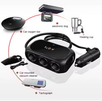توصيلة شاحن ولاعة من مخرج لـ 3 مخارج للسيارة تدعم...