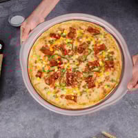 صينية بيتزا 42 سم كبيرة غير لاصقه للخبز في الفرن