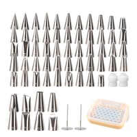 مجموعة تزيين الكيك الاحترافية 66 قطعه من شيف ميد