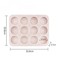 صينية المافن 32 سم 12 تجويف مسطح - شيف ميد