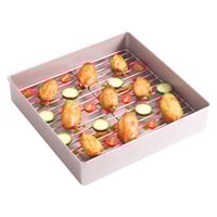 صينية فرن بشبك كبيره 11 انش للكيك و التحميص - غير...