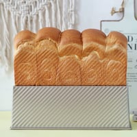 صينية خبز التوست مخططة مع غطاء 1000 جرام