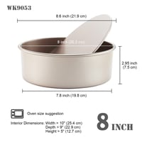 صينية تشيز كيك قاعدة قابلة للازالة 8 انش