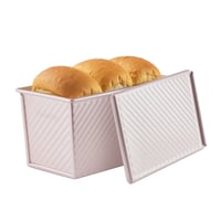 قالب فرن لخبز التوست مخطط 450 جرام - وسط