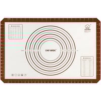 مفرش سيليكون فرد وخبز العجين في الفرن مع القياسات
