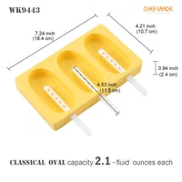 قوالب الآيس كريم السيليكون الكلاسيكية - شيف ميد