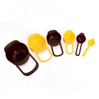 طقم ملاعق قياس بلاستيكية من 6 قطع - شيف ميد