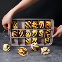 صينية كيك براونيز مقسمة غير لاصقة 12 انش