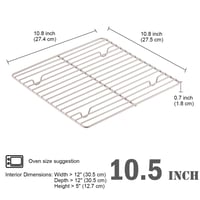 شبك تجفيف الخبز والتبريد 27،5 سم