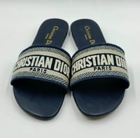 حذاء ديور ازرق كحلي - Dior Women Sandal BLUE