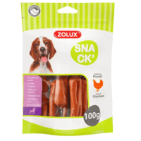 زولكس سناك مكافآت نقانق دجاج للكلاب 100غ