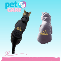 سويت شيرت بغطاء للرأس للقطط الصغيرة والمتوسطة