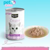 كت كات 1+1 بالدجاج و سكيبجاك للقطط مع مرق 150 جرام