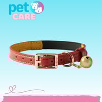 طوق القطط من الجلد قابل للتعديل يمكن استخدامه من ا...