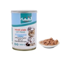 لقمه طعام رطب للقطط الصغيرة قطع الدجاج مع الحليب ف...