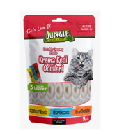 جنغل مكافات كريمة مكس للقطط نكهات متنوعة 3× 14 جم