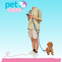 زمام كلاب ممتد بدون استخدام اليدين - سلسلة حبل للك...