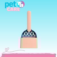 مجرفة لإزالة مخلفات القطط مع قاعدة بلاستيكية