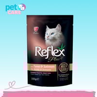 ريفلكس بلس طعام للقطط البالغة تونا والسالمون 100جر...