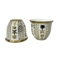 طقم 12فنجال سيفين ونخلة ذهبي