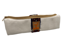 شنطة كاسات بادرق نقشافغاني - أبيض