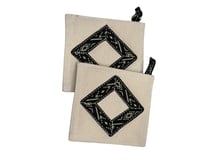 بيز نقش أفغاني - أبيض