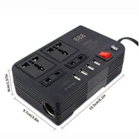 محول كهرباء نيهون 300 واط للسيارة | شاشة رقمية ال...