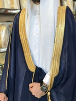 بشت رجالي رسمي VIP نخب أول لون كحلي قماش ياباني صو...