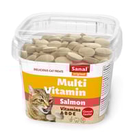 سنال أقراص متعددة الفيتامينات بنكهة السالمون للقطط...