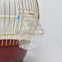 قفص طيور دائري ذهبي / بني