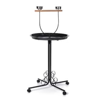 ستاند كبير ببغاء اسود للوقوف مع قاعدة لصحن الاكل و...