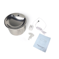 نافورة مياه كهربائية ستانلس ستيل للقطط والكلاب بسع...