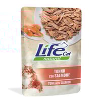 لايف كات ظرف طعام رطب للقطط تونة مع السالمون 70ج