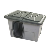 بيت للكلاب والقطط كوخ وملائم لوضعه بالخارج او الدا...