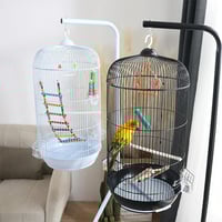 حامل قفص طيور معدن بخطاف تعليق - ألوان متعددة -