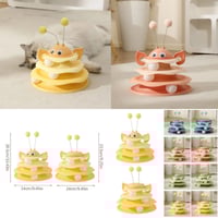 لعبة كرات بثلاث أدوار على شكل نحلة للقطط - ألوان م...