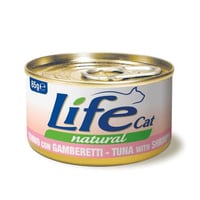 لايف كات طعام رطب للقطط بنكهة التونة و الجمبري 85ج