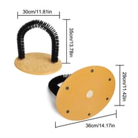 فرشاة تدليك للقطط في الأماكن المغلقة مع وسادة خدش...