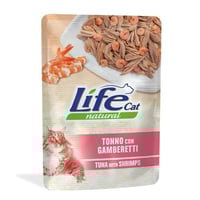 لايف كات ظرف طعام رطب للقطط تونة بالجمبري 70ج