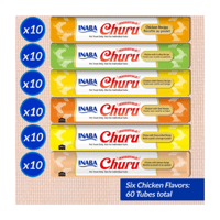 اينابا تشورو مكافآت للقطط هريسة بنكهات الدجاج 14x6...