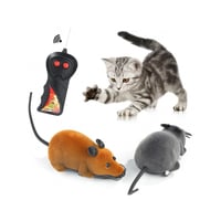 لعبة فأرة الكترونية مع جهاز تحكم عن بعد للقطط والك...