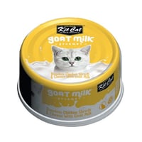 كت كات طعام رطب معلبات بالدجاج مع الجبن وحليب الما...