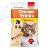 سنال مكافات كريمية للقطط بنكهة الدجاج 5*15ج