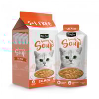 كت كات اظرف الشوربة بالسالمون للقطط 6*50جم