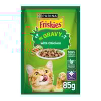 بيورينا فريسكس طعام رطب للقطط بالدجاج في المرق 85ج