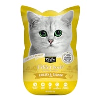 كت كات بيتيت باوتش طعام رطب للقطط بالدجاج مع السلم...